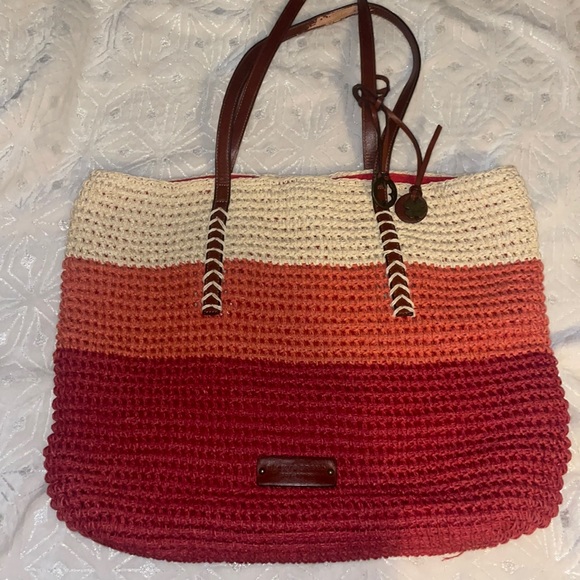 Lucky Brand Handbags - Lucky brand Tote with brown leather straps